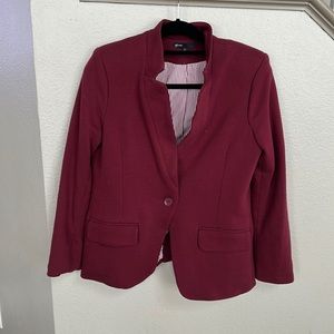 Gibson Knit Notch Collar Blazer with Pockets.
